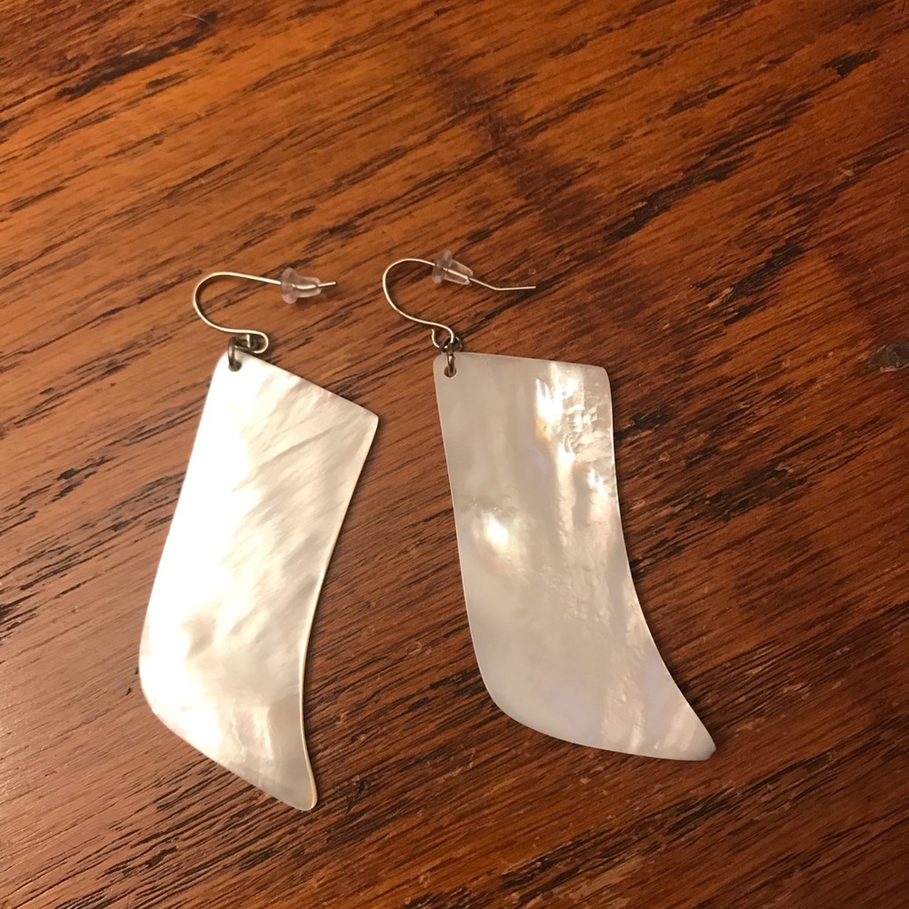 Ivory shell earrings